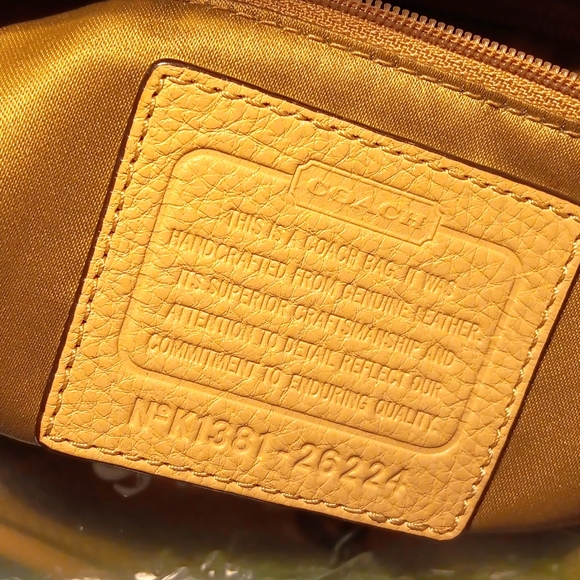 Coach Phoebe K138126224 Pebble Soft Leather Tan Bag Purse - Picture 5 of 12